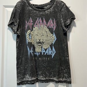 Distressed Band T- Shirt -Recycled Karma